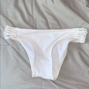 white bikini bottoms